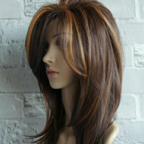 Other - Long Layered Shoulder Length wig light brown